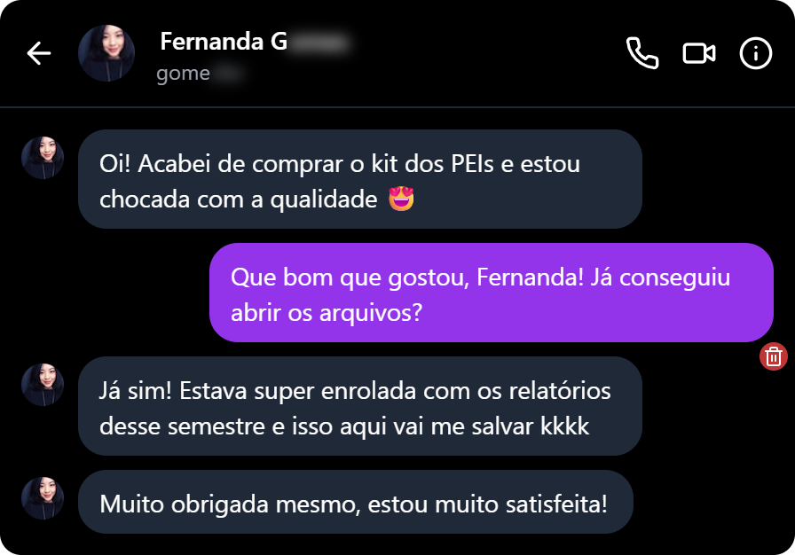 Depoimento Fernanda G